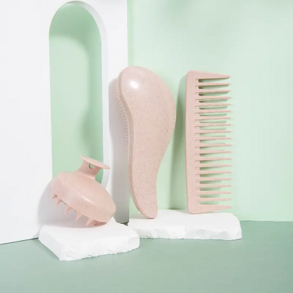 Wheat Straw Hair Styling Kit with Gift Bag