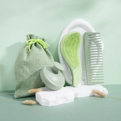 Wheat Straw Hair Styling Kit with Gift Bag